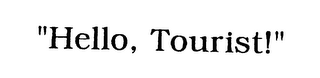 "HELLO, TOURIST!" logo