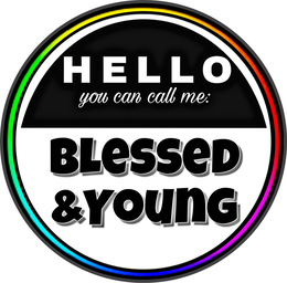 HELLO YOU CAN CALL ME: BLESSED &YOUNG logo
