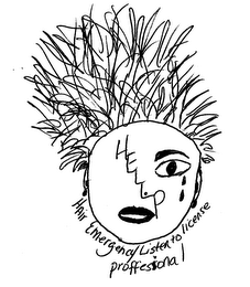 HELLP HAIR EMERGENCY LISTEN TO LICENSE PROFFESIONAL logo