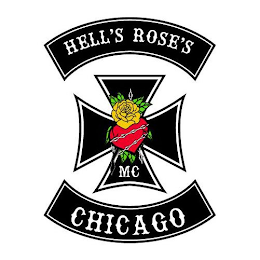 HELL'S ROSE'S MC CHICAGO logo