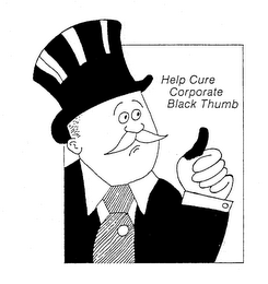HELP CURE CORPORATE BLACK THUMB logo