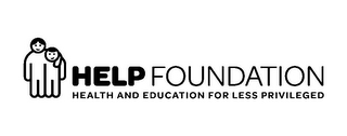 HELP FOUNDATION HEALTH AND EDUCATION FOR LESS PRIVILEGED logo