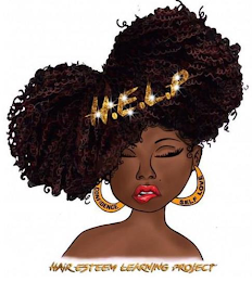 H.E.L.P. HAIR ESTEEM LEARNING PROJECT CONFIDENCE SELF LOVE logo