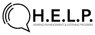 H.E.L.P. HEARING ENHANCEMENT & LISTENING PROGRAM logo