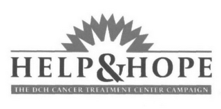 HELP & HOPE THE DCH CANCER TREATMENT CENTER CAMPAIGN logo