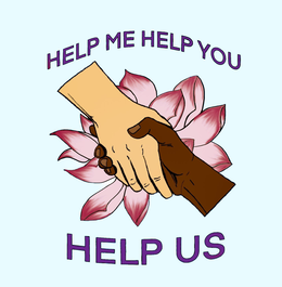 HELP ME HELP YOU HELP US logo