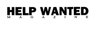 HELP WANTED MAGAZINE logo