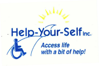 HELP-YOUR-SELF, INC. ACCESS LIFE WITH A BIT OF HELP! logo