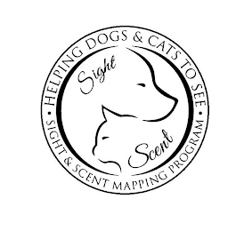 ·HELPING DOGS & CATS TO SEE· SIGHT & SCENT MAPPING PROGRAM SIGHT SCENT logo