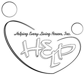 HELPING EVERY LIVING PERSON, INC. HELP logo