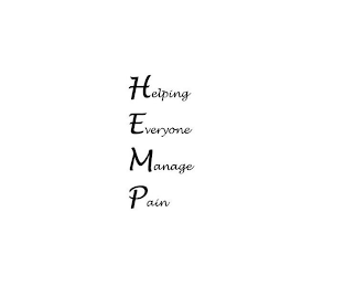 HELPING EVERYONE MANAGE PAIN logo