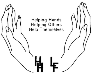 HELPING HANDS HELPING OTHERS HELP THEMSELVES HH LF logo