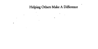 HELPING OTHERS MAKE A DIFFERENCE logo