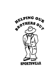 HELPING OUR BROTHERS OUT SPORTSWEAR logo