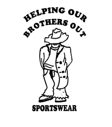 HELPING OUR BROTHERS OUT SPORTSWEAR logo