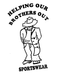 HELPING OUR BROTHERS OUT SPORTSWEAR logo