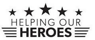 HELPING OUR HEROES logo