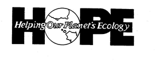 HELPING OUR PLANET'S ECOLOGY HOPE logo