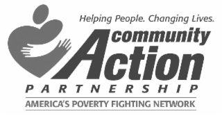 HELPING PEOPLE. CHANGING LIVES. COMMUNITY ACTION PARTNERSHIP AMERICA'S POVERTY FIGHTING NETWORK logo
