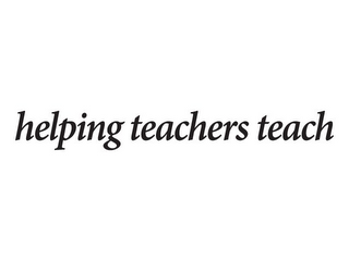 HELPING TEACHERS TEACH logo