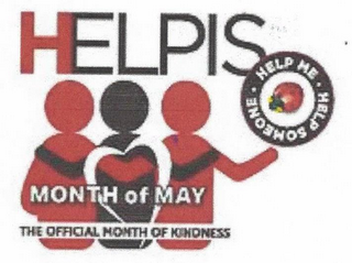 HELPIS HELP ME HELP SOMEONE MONTH OF MAY THE OFFICIAL MONTH OF KINDNESS logo