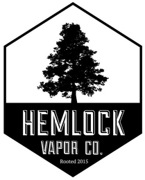 HEMLOCK VAPOR CO ROOTED 2015 logo