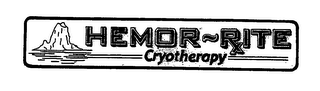 HEMOR-XRITE CRYOTHERAPY logo