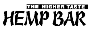 HEMP BAR THE HIGHER TASTE logo