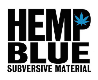 HEMP BLUE SUBVERSIVE MATERIAL logo