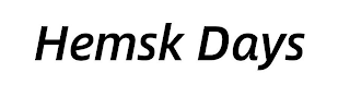 HEMSK DAYS logo