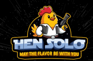 HEN SOLO MAY THE FLAVOR BE WITH YOU logo