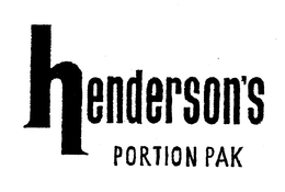 HENDERSON'S PORTION PAK logo