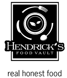 HENDRICK'S FOOD VAULT REAL HONEST FOOD logo