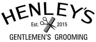 HENLEY'S EST. 2015 GENTLEMEN'S GROOMING logo