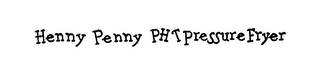 HENNY PENNY PHT PRESSURE FRYER logo