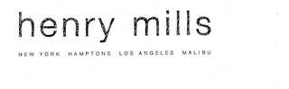 HENRY MILLS NEW YORK HAMPTONS LOS ANGELES MALIBU logo