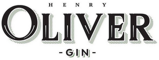 HENRY OLIVER -GIN- logo