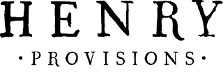 HENRY PROVISIONS logo