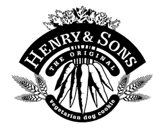 HENRY & SONS THE ORIGINAL VEGETARIAN DOG COOKIE logo
