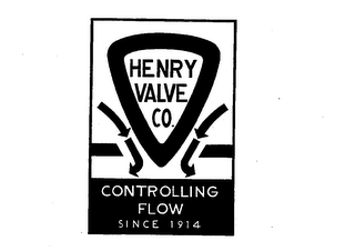 HENRY VALVE CO.  CONTROLLING FLOW SINCE 1914 logo