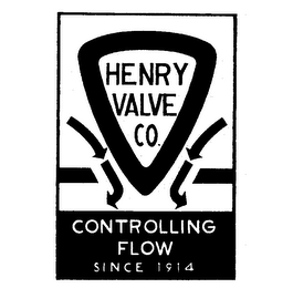 HENRY VALVE CO. FLOW SINCE 1914 logo