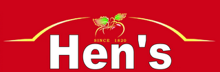 HEN'S SINCE 1820 logo