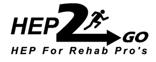 HEP2GO HEP FOR REHAB PRO'S logo