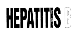 HEPATITS B DON'T RISK IT logo
