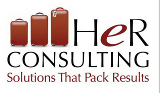 HER CONSULTING SOLUTIONS THAT PACK RESULTS logo