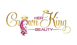 HER CROWN KING BEAUTY logo