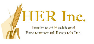 HER INC. INSTITUTE OF HEALTH AND ENVIRONMENTAL RESEARCH INC. logo