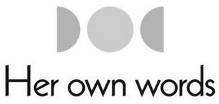 HER OWN WORDS logo