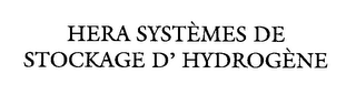 HERA SYSTÈMES DE STOCKAGE D' HYDROGÈNE logo
