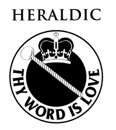 HERALDIC THY WORD IS LOVE logo